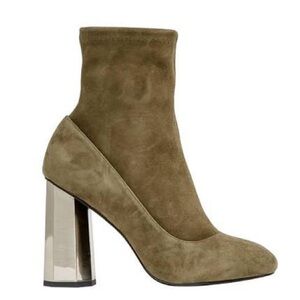 Senso Umar Suede Boots with Metallic Heel